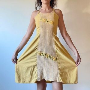 Vintage sun flower sun dress